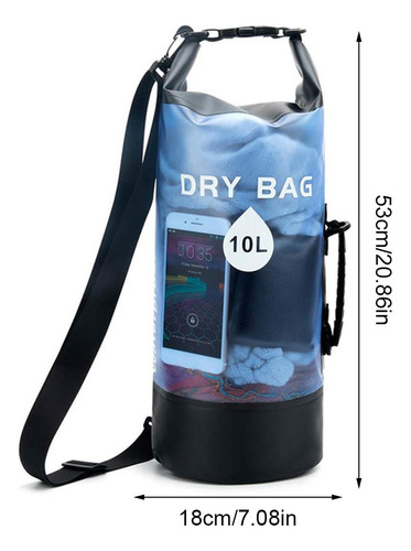 Bolsa Impermeable Para Rafting Al Aire Libre, Seca, Transpar