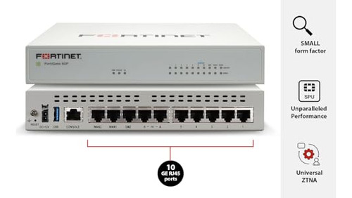 Fortigate-60f Firewall: 10gbe, Seguridad Sin Suscripcin