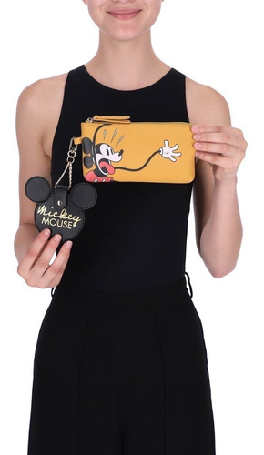 Cartera Disney Mickey W Capsule Amarillo Hbkloves10cw