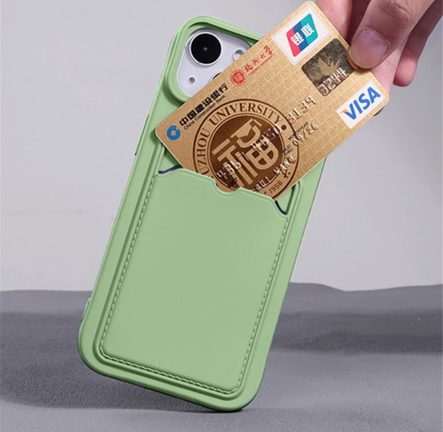 Funda Silicona Suave Con Billetera Para iPhone 14 Pro Max