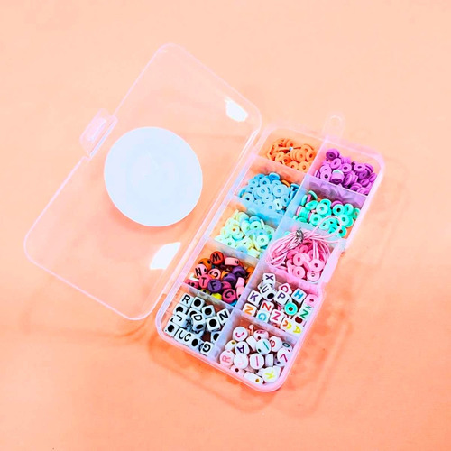 Set Kit Armado De Bijou Pulseras Infantil 10 Divisiones