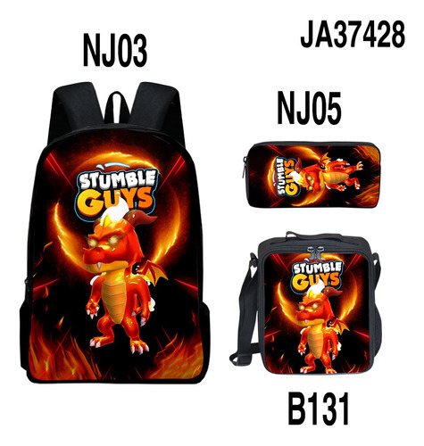 Bolsa De Fiesta Infantil En 3d Con Diseño De New Stumble Guy Color 008 Diseño De La Tela Schoolbag