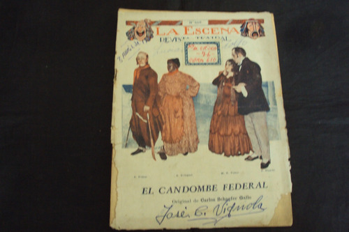 Revista De Teatro La Escena # 610 (1930) El Candombe Federal