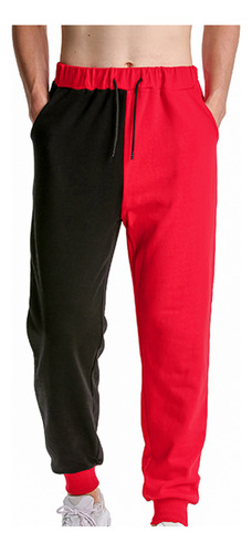 Pantalones Deportivos De Fitness En Contraste Para Hombre Y