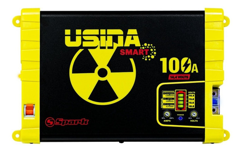 Fonte Carregador Usina Smart 100a Bivolt 14,4v Battery Meter