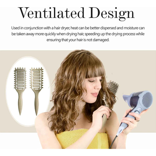 E Comb Curler Define Styling Brush Cepillo Para Cabello Riza
