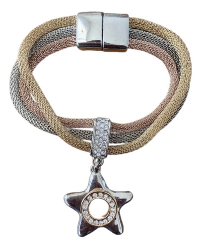 Pulsera Tricolor Con Estrella