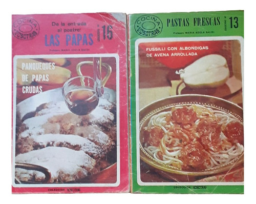 2 Antiguos Recetarios Colección Revista Vosotras