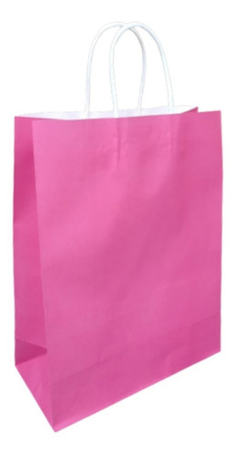 Imagen 9 de 10 de Bolsa De Papel Kraft Grande Marrón O Crudo Regalo, Cotillón.
