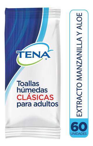 Tena Toallas Húmedas Para Adultos Clásicas 60un