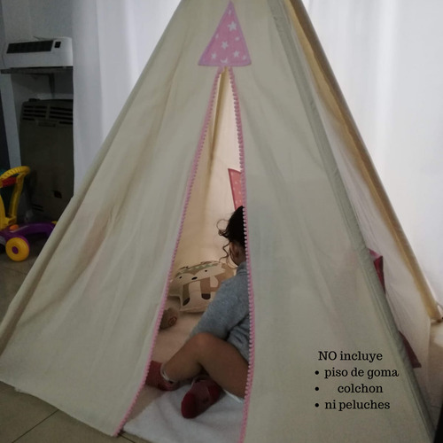 Carpa India Tipi Casita De Juego Beige (Usado)