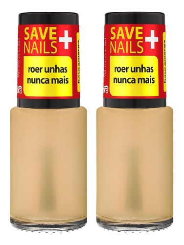 2 Save Nails Roer Unhas Nunca Mais Cora 9ml