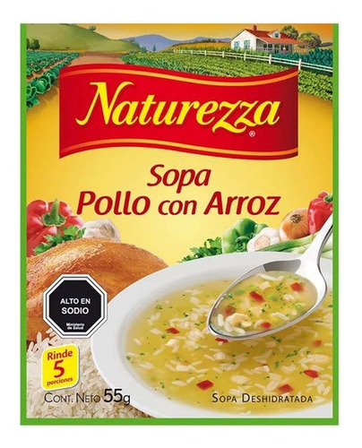 Sopa Naturezza Pollo Con Arroz 55gr(3 Unidad) Super