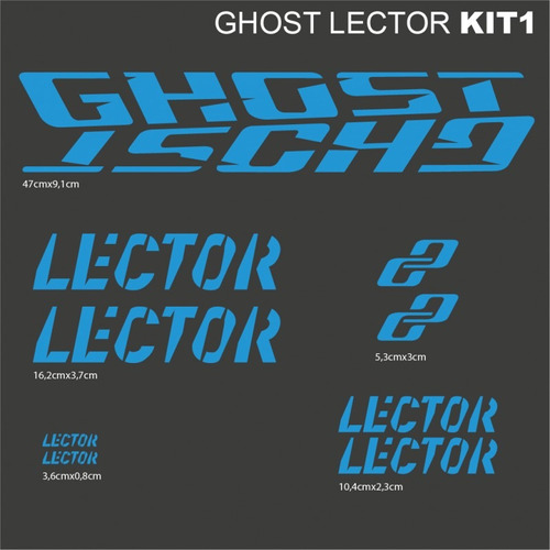 Ghost Lector Kit1sticker Calcomania Para Cuadro De Bicicleta