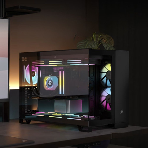 Gabinete Corsair Icue Link 2500x Rgb Micro-tower Negro