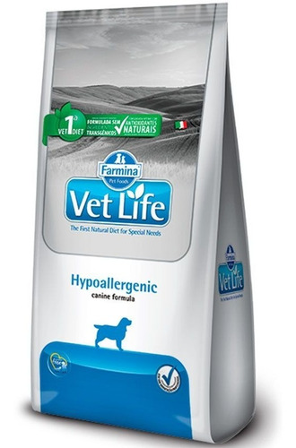 Alimento Vet Life Natural Canine Hypoallergenic para perro adulto todos los tamaños sabor mix en bolsa de 2kg