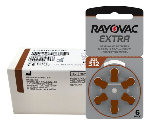 60 X Pilas Audifono Rayovac 312 Pr41 Extra Envío Gratis