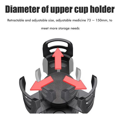 Adaptador Expansor Multifuncional Para Portavasos De Coche D
