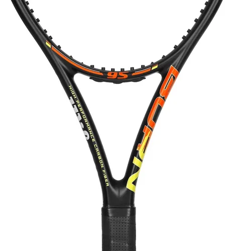 Raqueta Tenis Wilson Burn 95 309 G Fibra Carbono Tennis Color Negro/naranja/amarillo Tamaño Del Grip 2 (4 1/4)