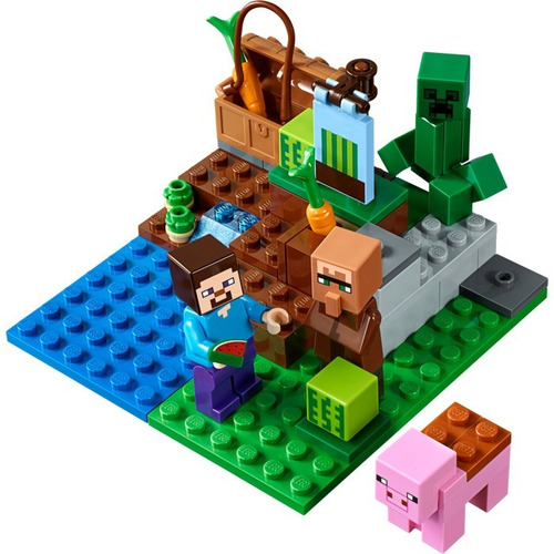 Lego Minecraft La Granja De Melones 69 Pcs 21138 Modelo