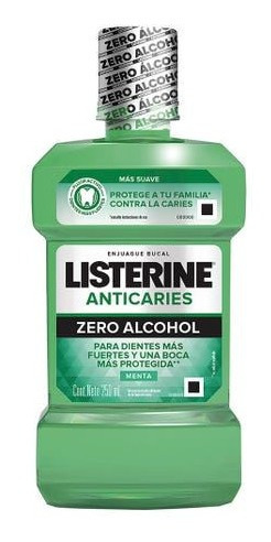 Enjuague Bucal Listerine Anticaries Zero Alcohol 250 Ml