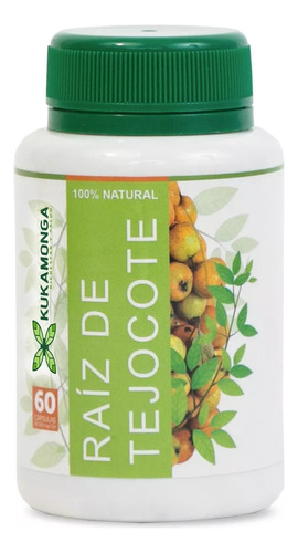 Raíz De Tejocote 60 Capsulas De 500 Mg Sabor Sin Sabor