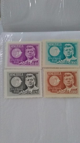 Imagen 1 de 1 de Estampillas Presidente Jhon F. Kennedy -  Venezuela 
