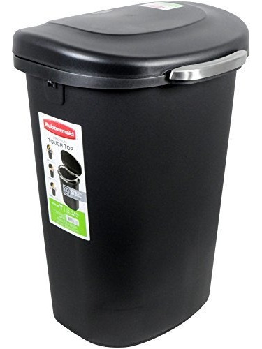 Rubbermaid Touch-top Papelera, De 13 Galones, Metal-acce