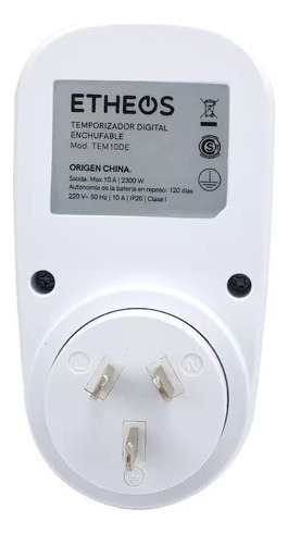 Temporizador Digital Programable Enchufable 10a 220v 2300w