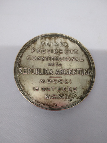 Medalla Urquiza 1er Presidente Constitucional (Usado)