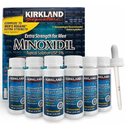 Imagen 3 de 6 de Minoxidil 5% Para 6 Meses + 1 Mes Gratis Foligain | Sellados