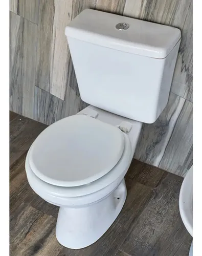 Inodoro Largo Capea Tapa Madera Mochila Apoyo Ba o Envio