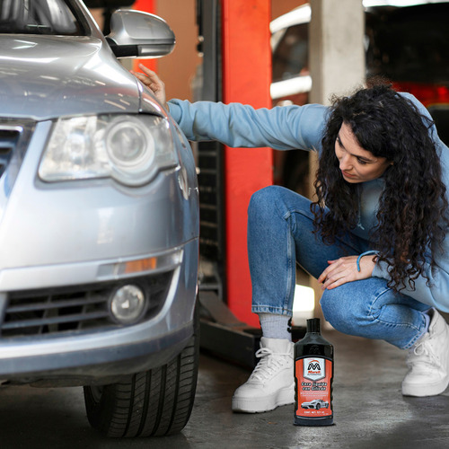 Cera Liquida Autos Con Silicon Roja Mas Brillo Marvil