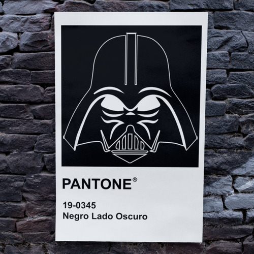 Vinilo Decorativo 40x60cm Poster Star Wars Lado Oscuro 01 