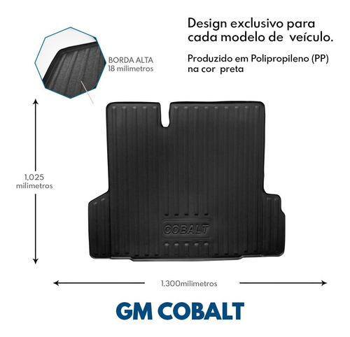 Tapete Bandeja Protetor De Porta Malas Cobalt 2015 2016