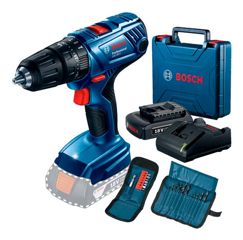 Imagem 4 de 7 de Parafusadeira Imp Bateria 18v Gsb180li Bosch + 23 Acessórios