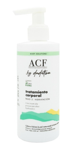 Acf By Dadatina Body Solutions Paso 2 Hidratación 3c