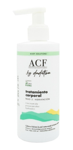 Acf By Dadatina Body Solutions Paso 2 Hidratación 6c