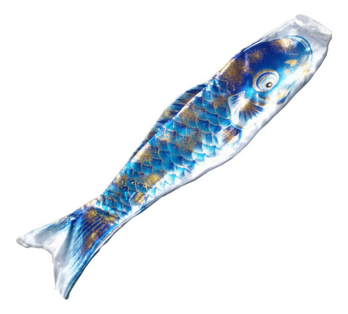 2x Tradicional Koinobori Windsock Japón Koi Amarillo Azul