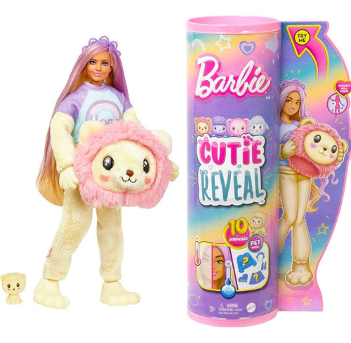 Barbie Cutie Reveal Disfraz Peluche De Leon