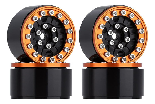 Injora 1.0 Beadlock Wheels Hub Metal Micro Wheel Rim Para 1/