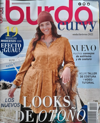 Revista Burda Curvy Febrero 2022 Moldes Costura Patrones