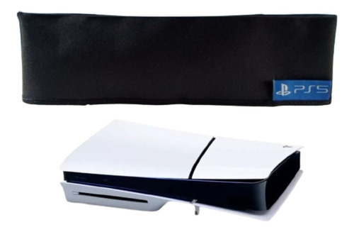 Capa P/ Playstation 5 Ps5 Slim Com Leitor Horizontal Preta