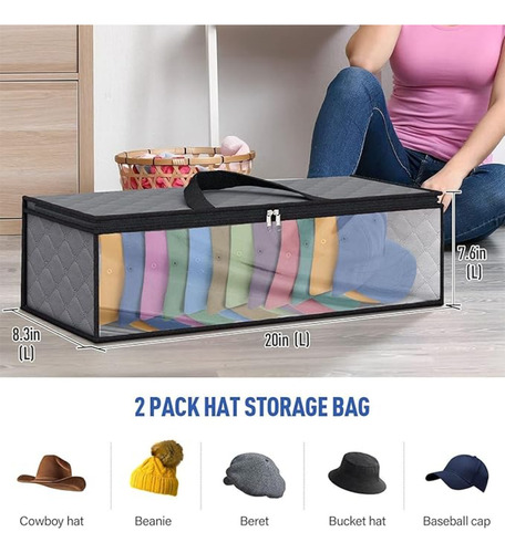 2 X Ropa Sombrero Equipaje Bolsa De Embalaje