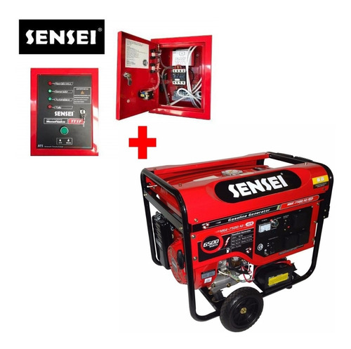 Generador Sensei 6,5 Kva A/e + Tablero De Transferencia