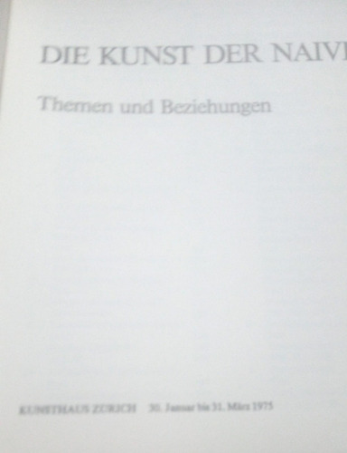 Themen Und Beziehungen Die Kunst Der Naivi (Usado)