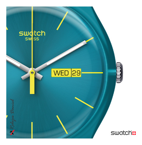 Reloj Swatch Turquoise Rebel -rdaniel Turquesa Turquesa Turquesa