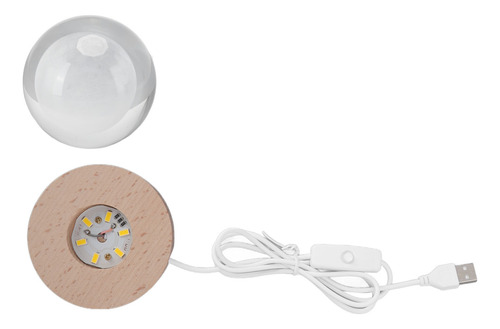 Lámpara De 3d De Bola De Cristal Noche Led Led