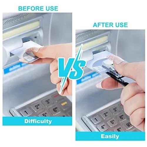 Extractor De Tarjetas Zhbdmgk Para Uñas Largas, 3 Unidades,