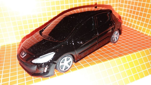 Autito En Escala 1.43 Peugeot 308, Negro